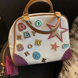 Vintage Dooney and Bourke leather mini bowler